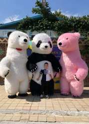 Великий білий Мішка на свята большой белый Мишка 